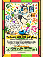 The Llama Who Tried Everything – 18x24 inch size preview