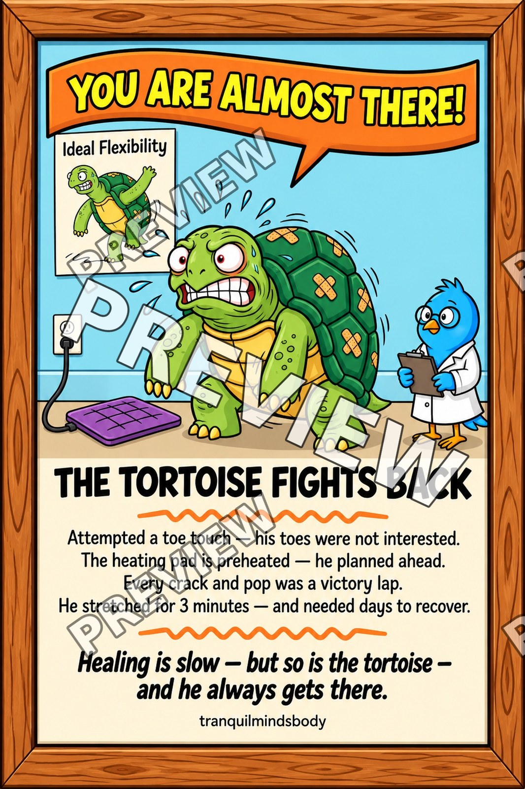 The Tortoise Fights Back – 4x6 inch size preview
