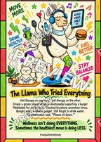The Llama Who Tried Everything – 5x7 inch size preview