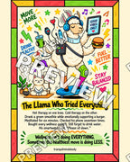 The Llama Who Tried Everything – 8x10 inch size preview