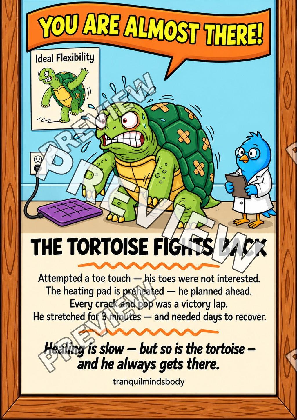 The Tortoise Fights Back – A2 size preview