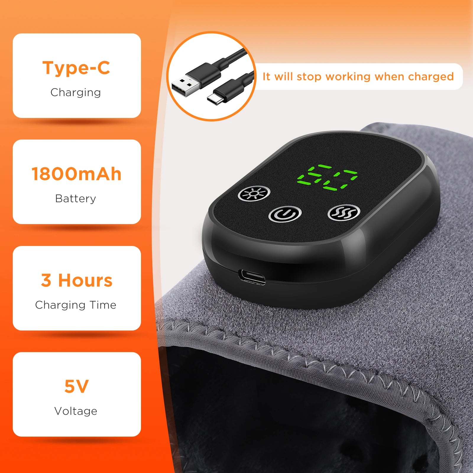 Heated Wrist Relief Massager
