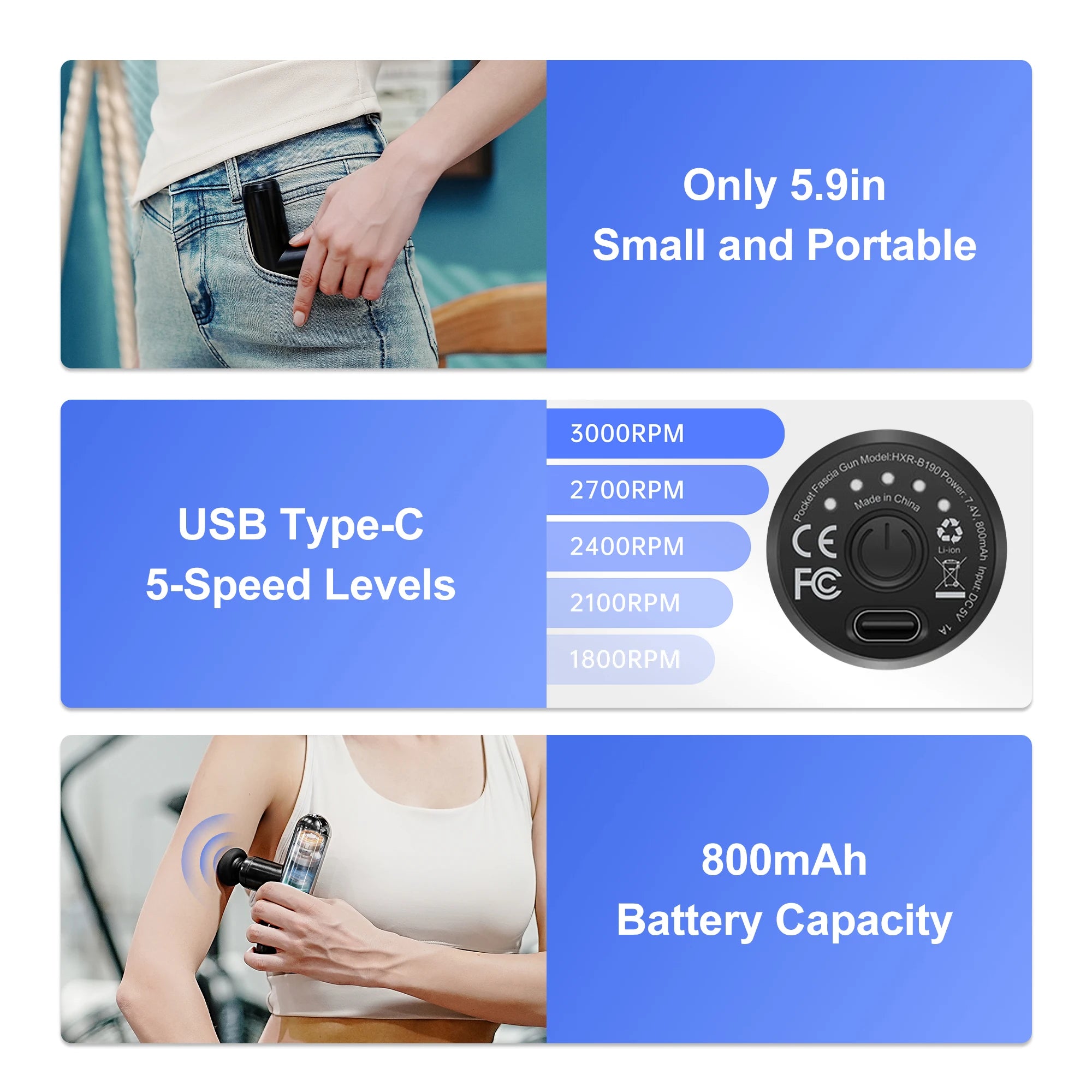 Portable Deep Tissue Massage Gun