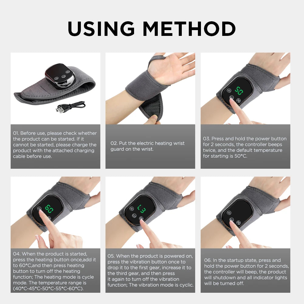 Heated Wrist Relief Massager