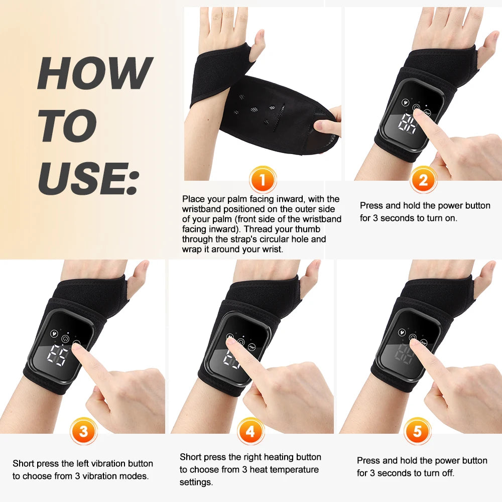 Heated Wrist Relief Massager