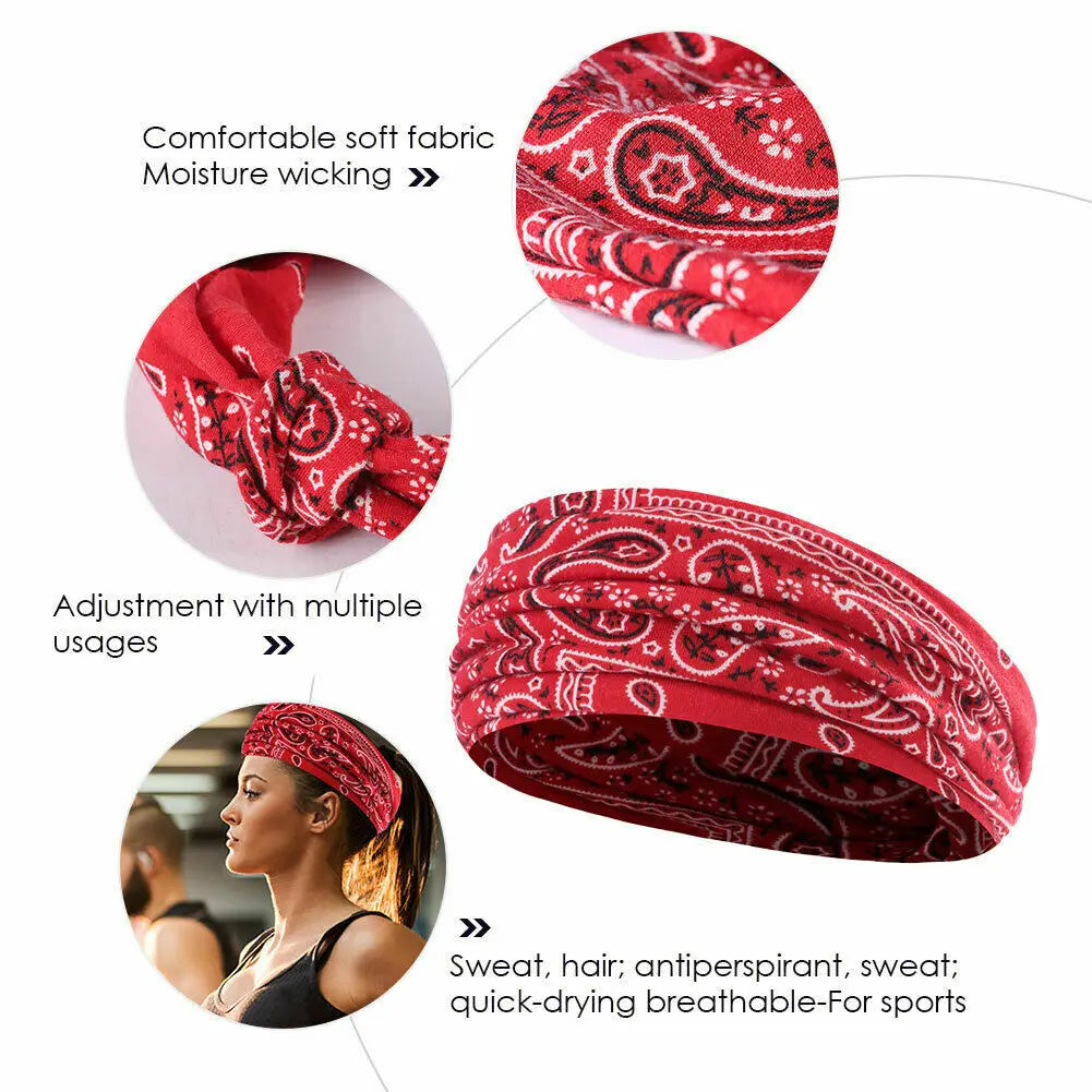 Boho Stretch Sweat Headband