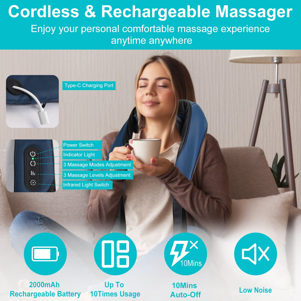 Heat Therapy Massage Pillow