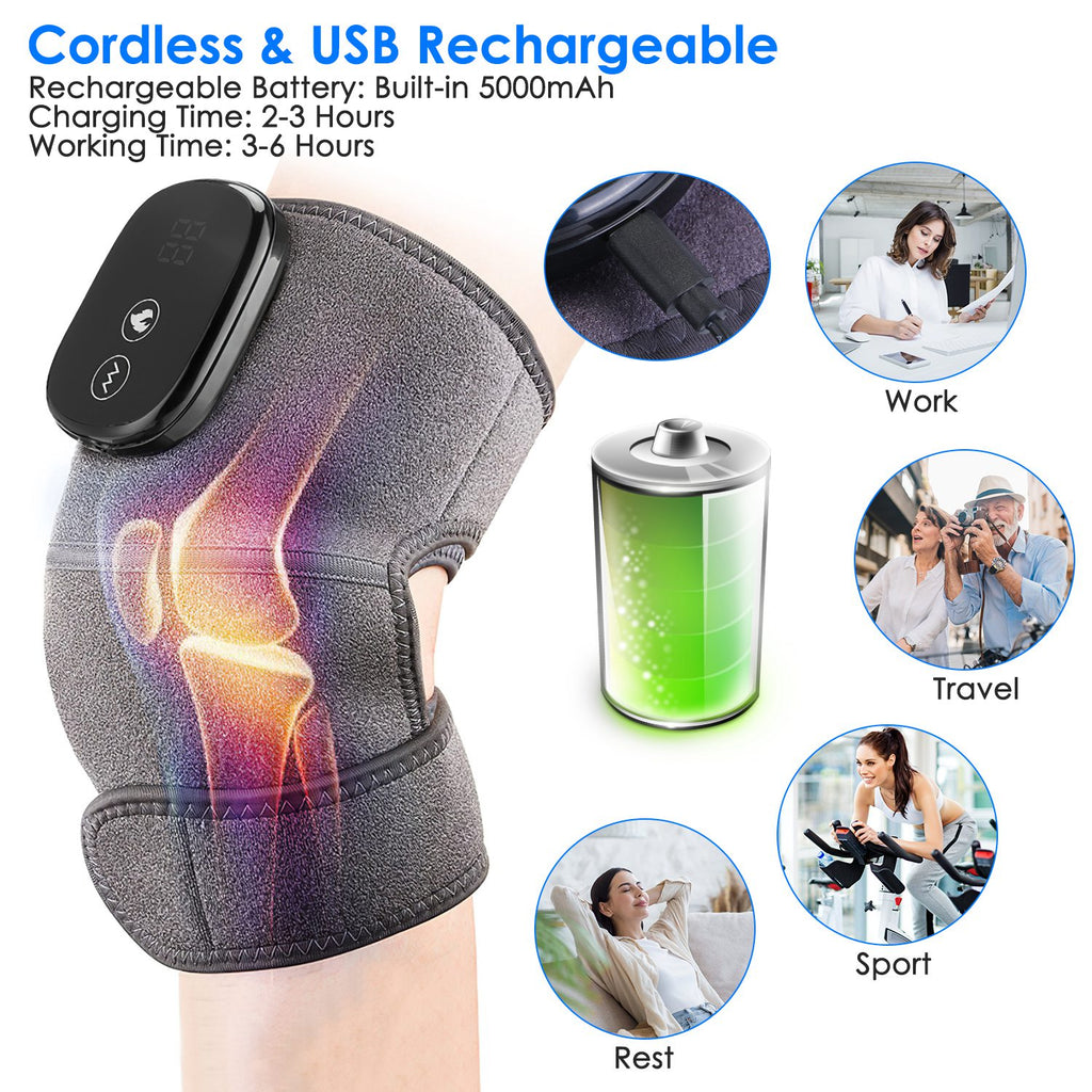 Masajeador articular térmico FlexRelief 3 en 1 para el alivio del dolor