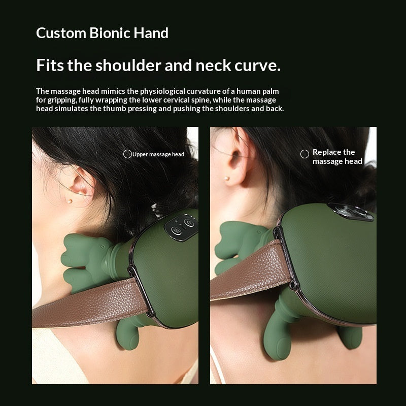 Masajeador de cuello y hombros TrapRelief para una relajación muscular profunda.