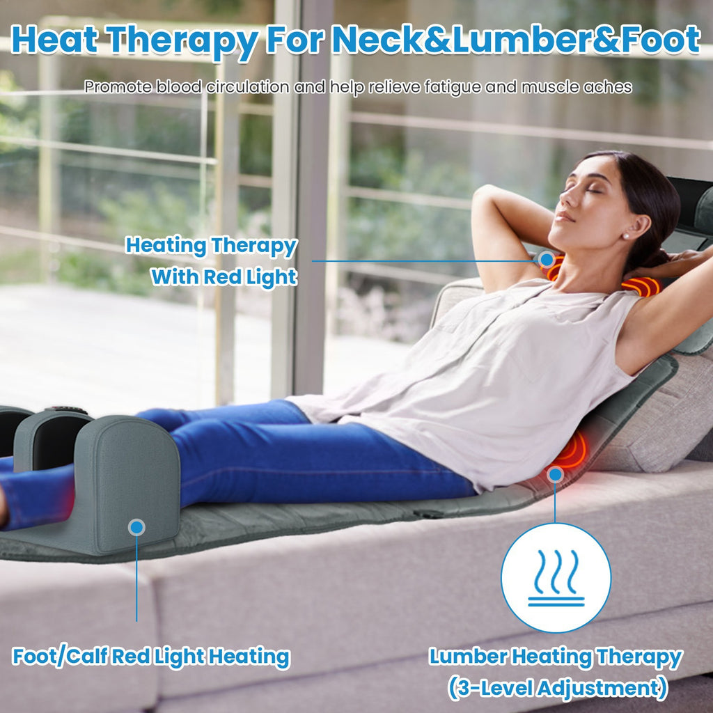 Esterilla de masaje eléctrica FullBody Relax para una comodidad total del cuerpo.