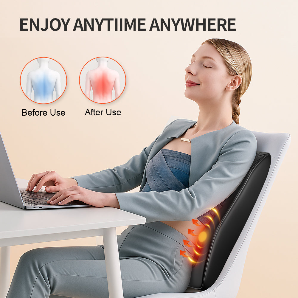 Coussin chauffant et masseur pour la nuque NeckRelief, pour une relaxation et un confort optimaux