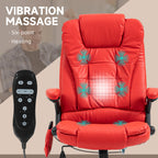 Red Heated Massage Chair