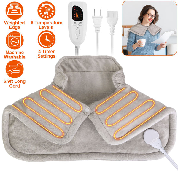 Deep Relief Neck And Shoulder Heating Pad For Muscle Relaxation
