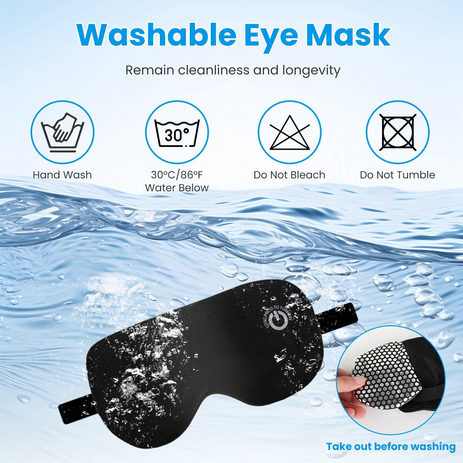 Heated Silk Eye Mask