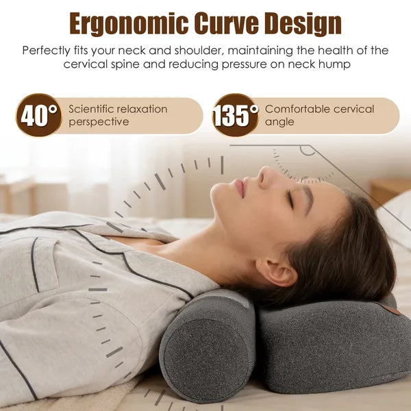Almohada de espuma viscoelástica con calefacción NeckRelief para aliviar el dolor