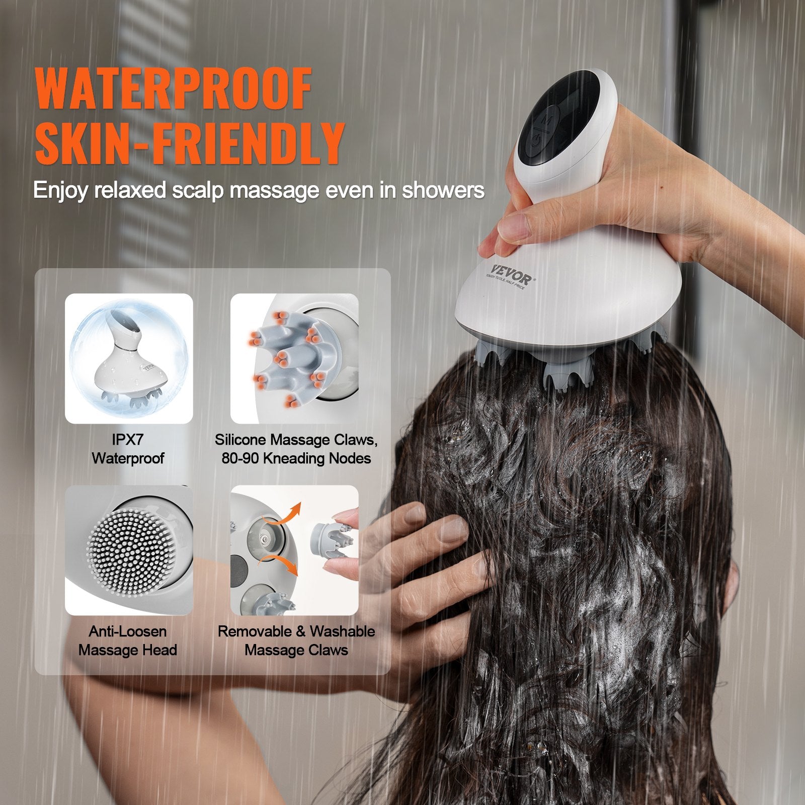 RelaxScalp Electric Head Massager For Stress Relief And Comfort