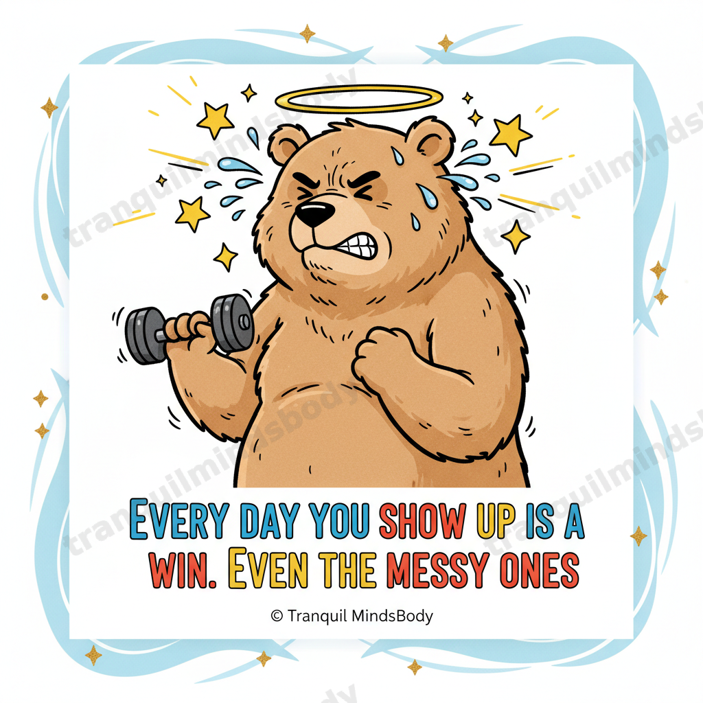 Motivation & Healing Wellness Card Pack – Cartoon Edition – 5 Digital Cards