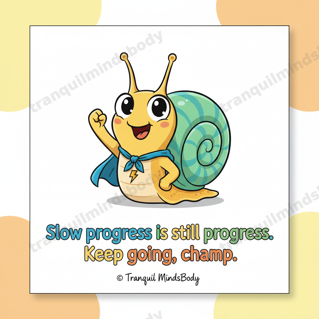 Motivation & Healing Wellness Card Pack – Cartoon Edition – 5 Digital Cards