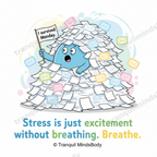 Stress Relief Wellness Card Pack – Cartoon Edition – 5 Digital Cards