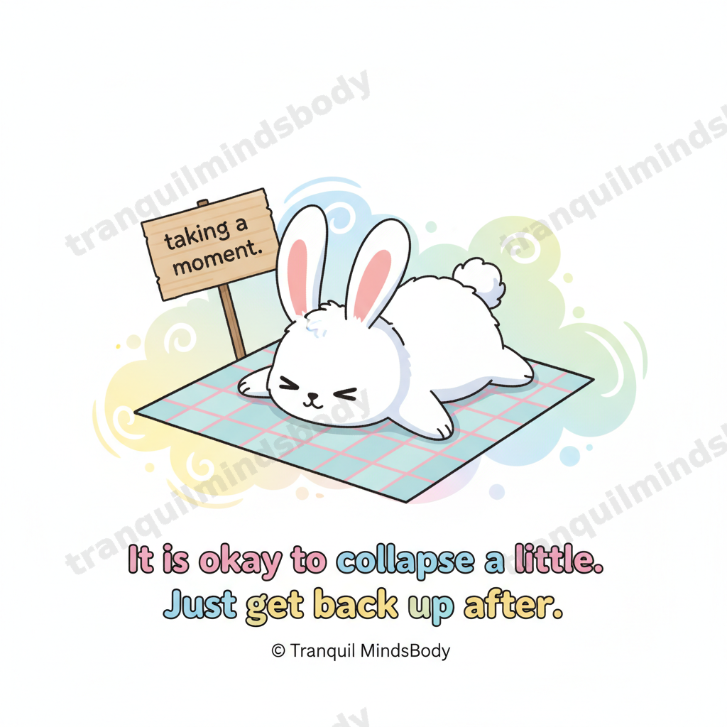 Stress Relief Wellness Card Pack – Cartoon Edition – 5 Digital Cards