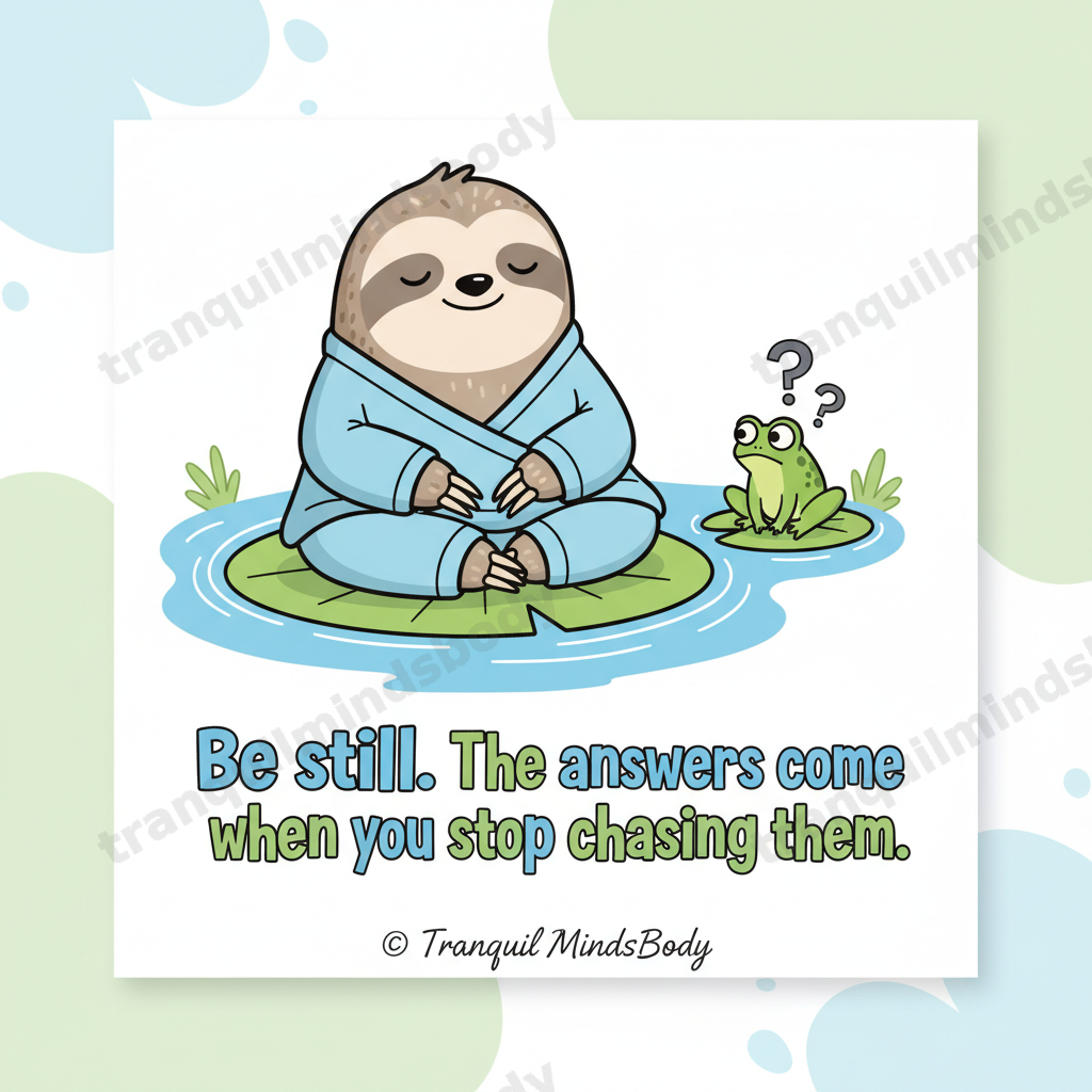 Mindfulness & Stillness Wellness Card Pack – Cartoon Edition – 5 Digital Cards