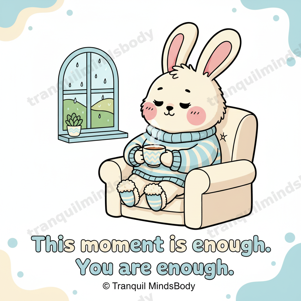 Mindfulness & Stillness Wellness Card Pack – Cartoon Edition – 5 Digital Cards