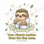 Self-Care Rituals Wellness Card Pack – Cartoon Edition – 5 Digital Cards