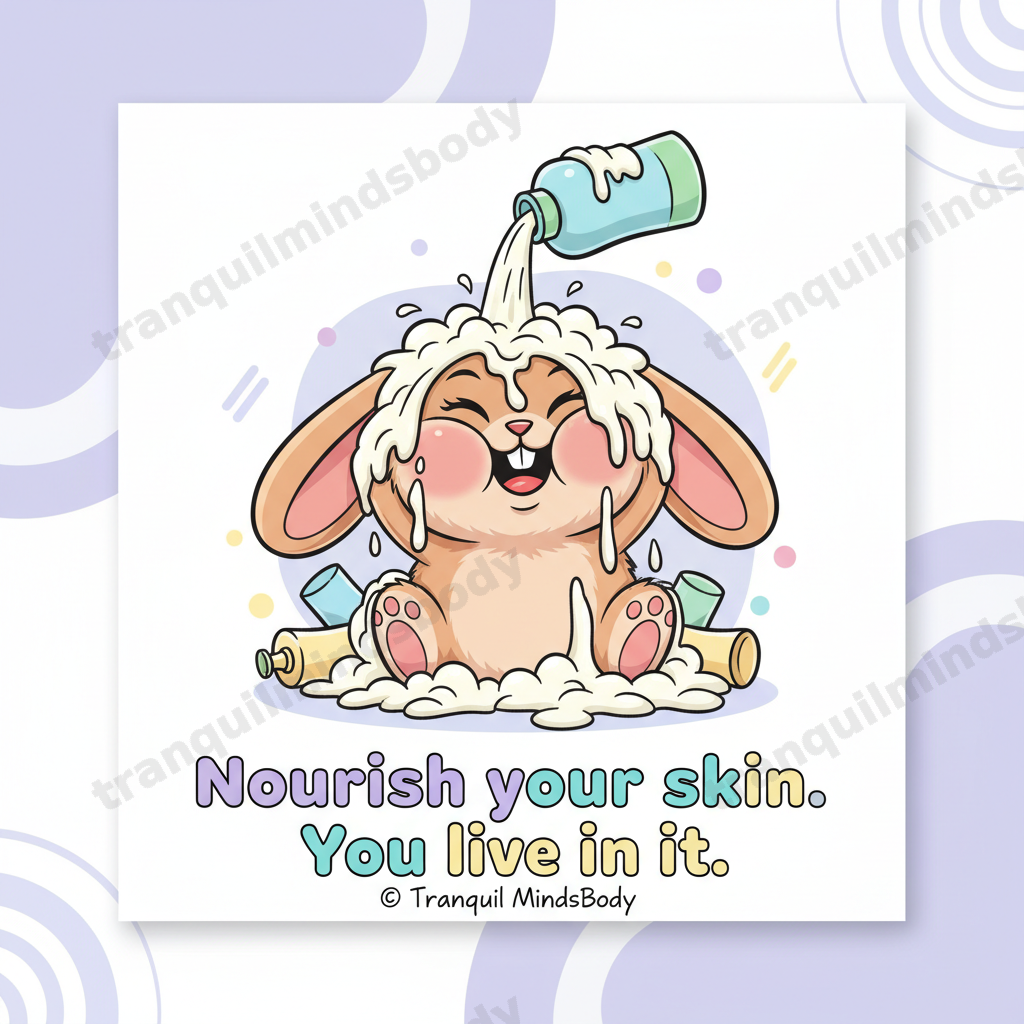 Self-Care Rituals Wellness Card Pack – Cartoon Edition – 5 Digital Cards