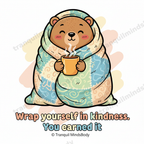Self-Care Rituals Wellness Card Pack – Cartoon Edition – 5 Digital Cards