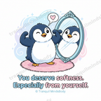 Self-Care Rituals Wellness Card Pack – Cartoon Edition – 5 Digital Cards