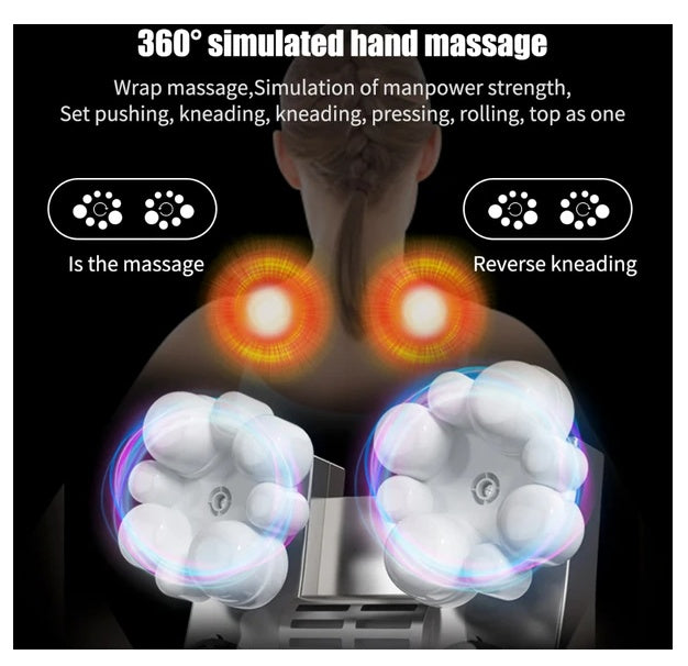 Appareil de massage Shiatsu DeepRelief pour la nuque et le dos, pour la relaxation musculaire
