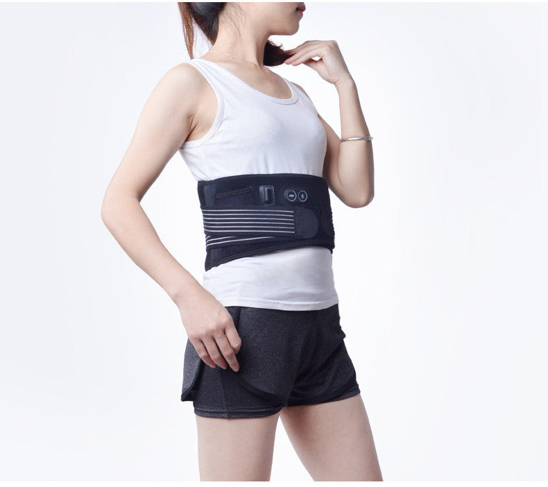 Cinturón de soporte lumbar inteligente con calefacción para alivio y relajación muscular.