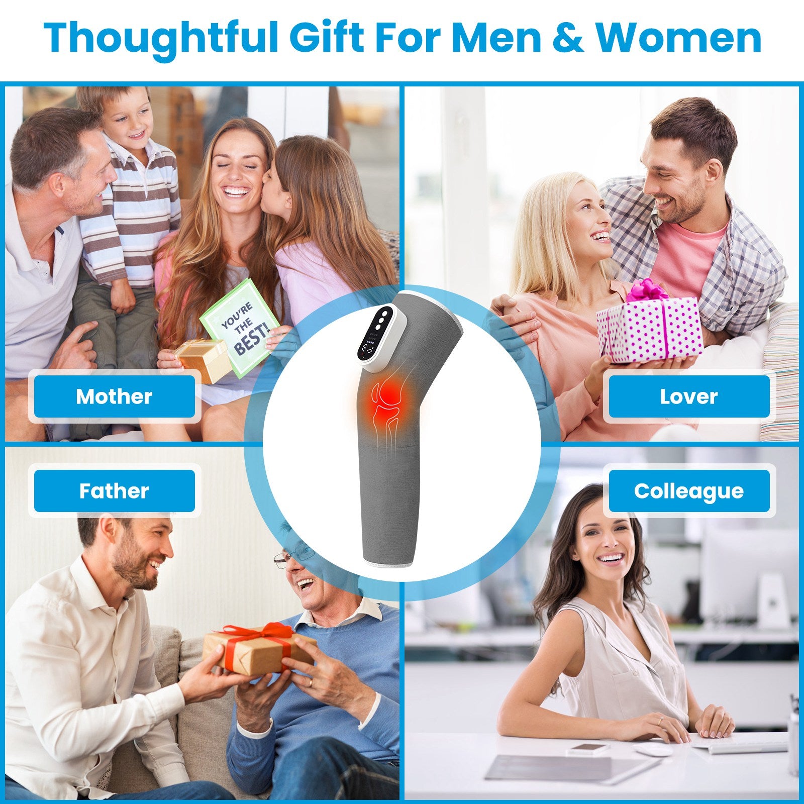 FlexRelief Cordless Leg Massager For Pain Relief And Relaxation