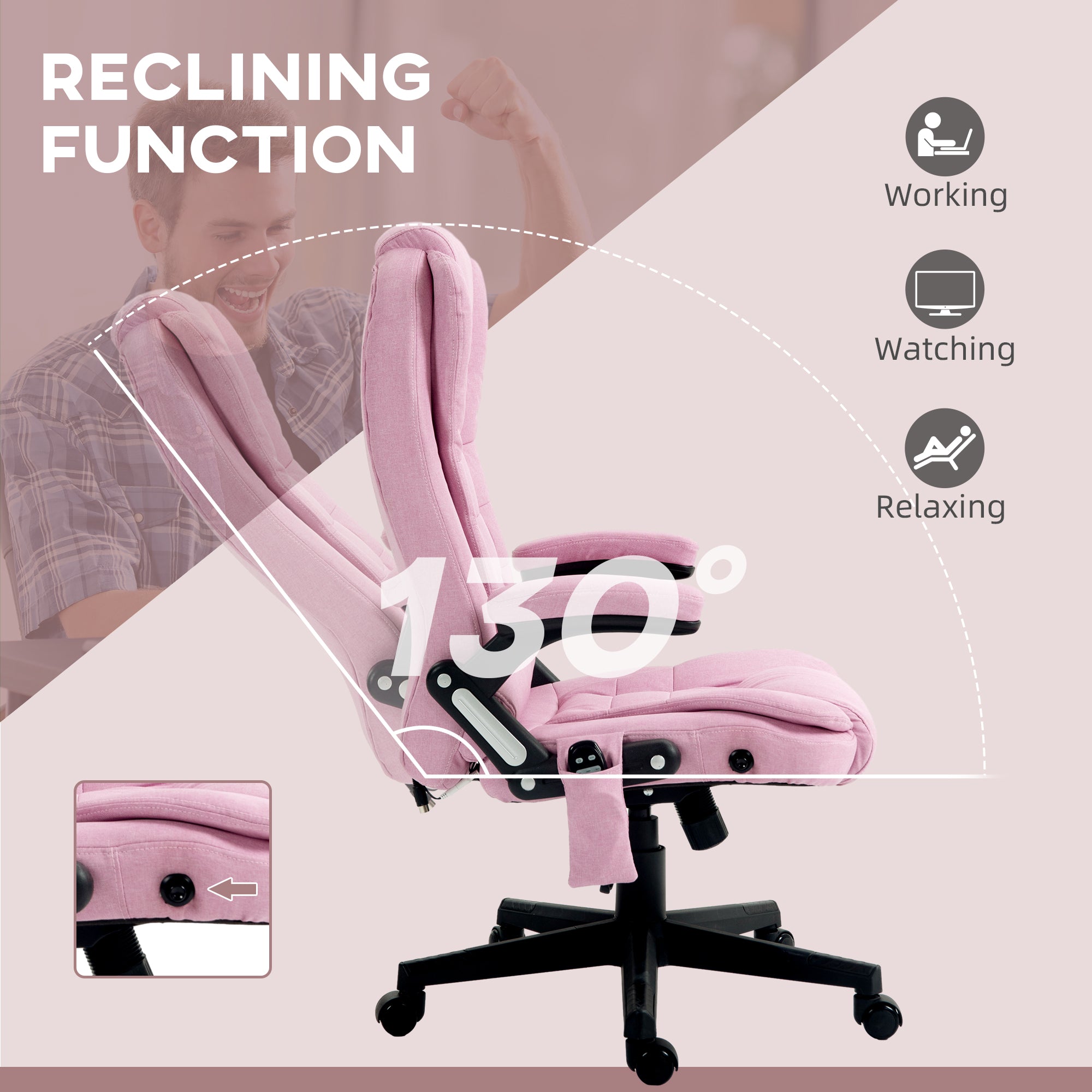 Vibrating Massage Office Chair