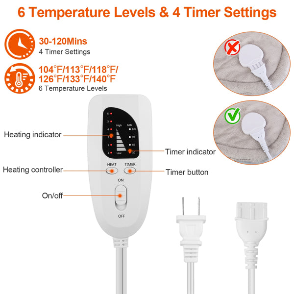 Deep Relief Neck And Shoulder Heating Pad For Muscle Relaxation