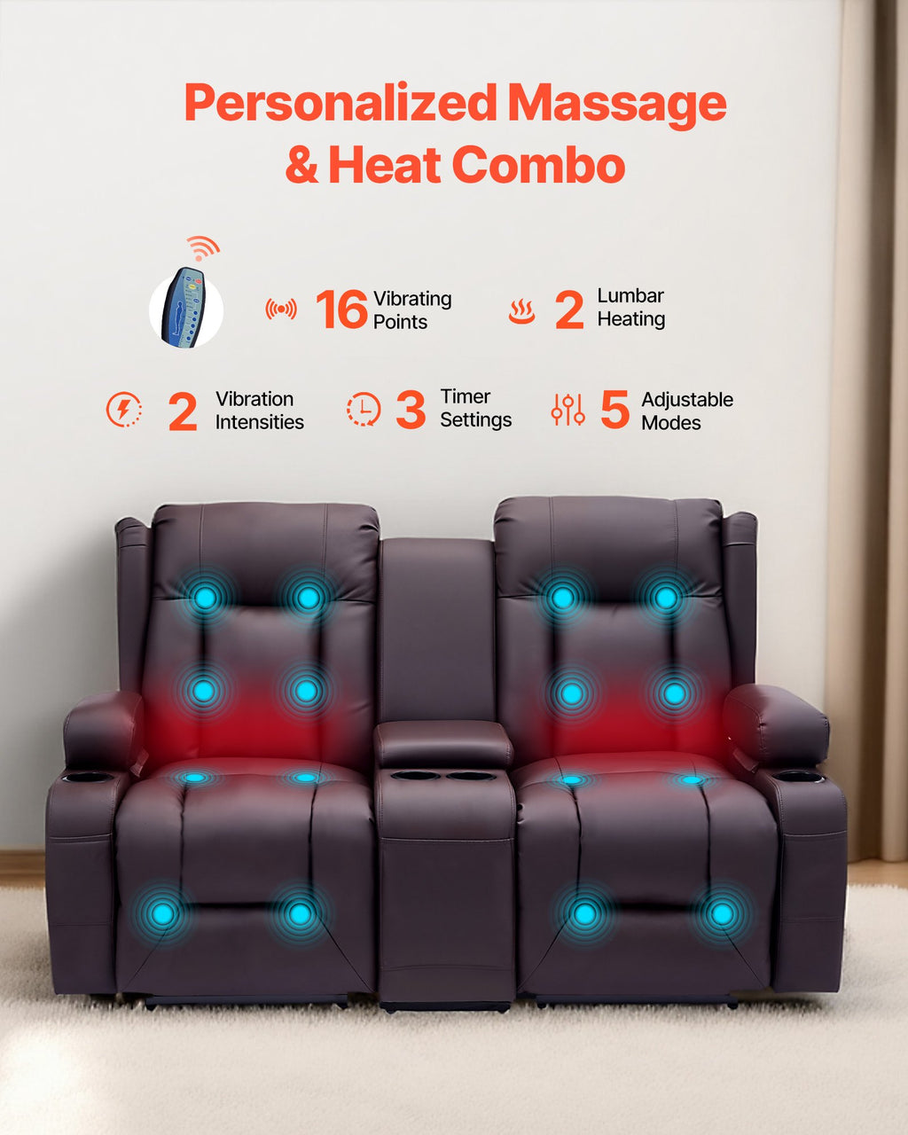Luxury Massage Recliner Sofa