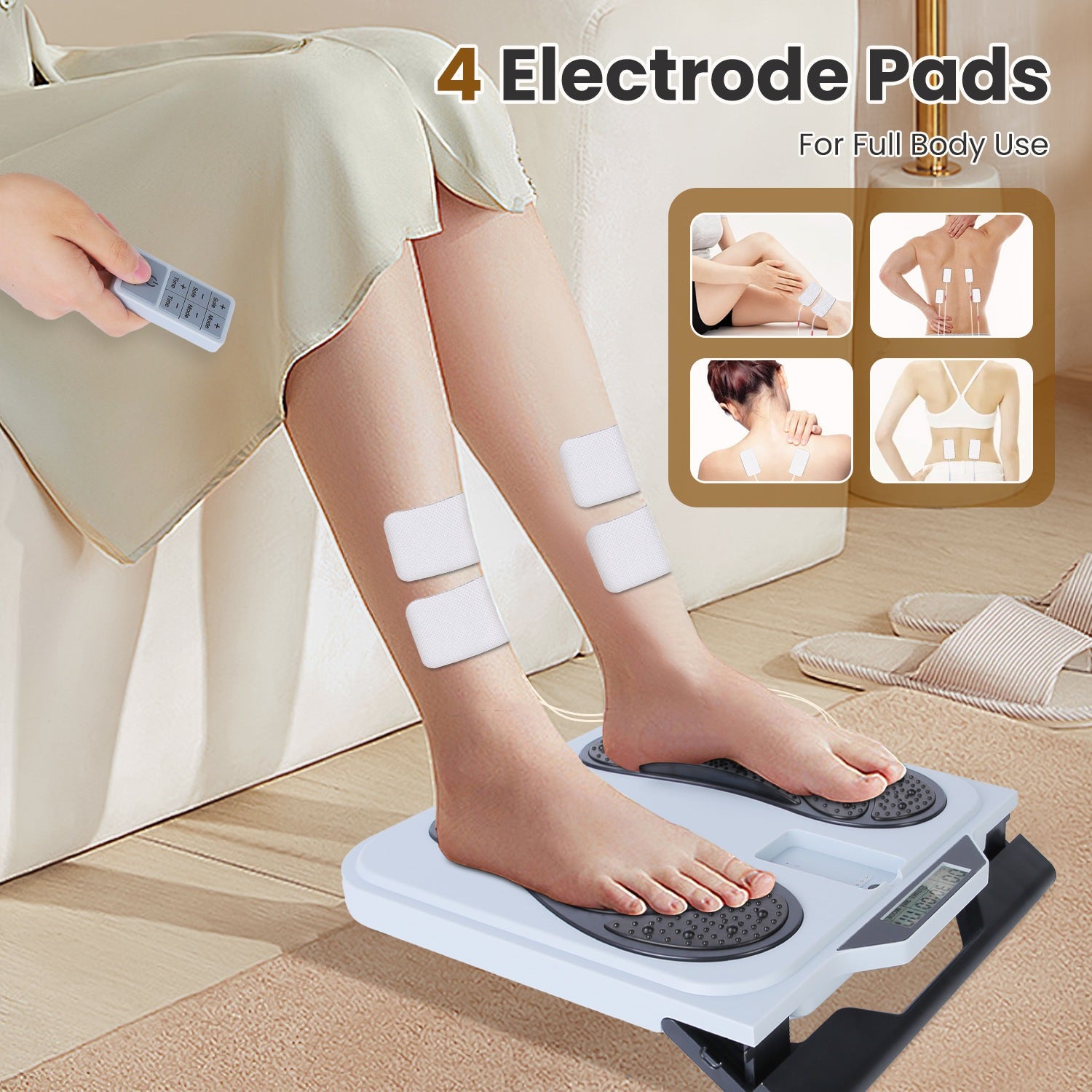 RelaxStep EMS Foot Massager For Circulation And Pain Relief