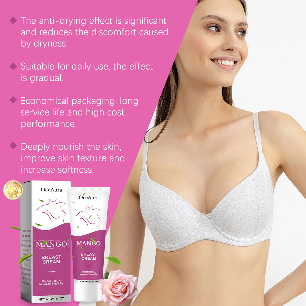 Crema de masaje para senos SilkGlow para una piel suave, nutrida y hermosa.