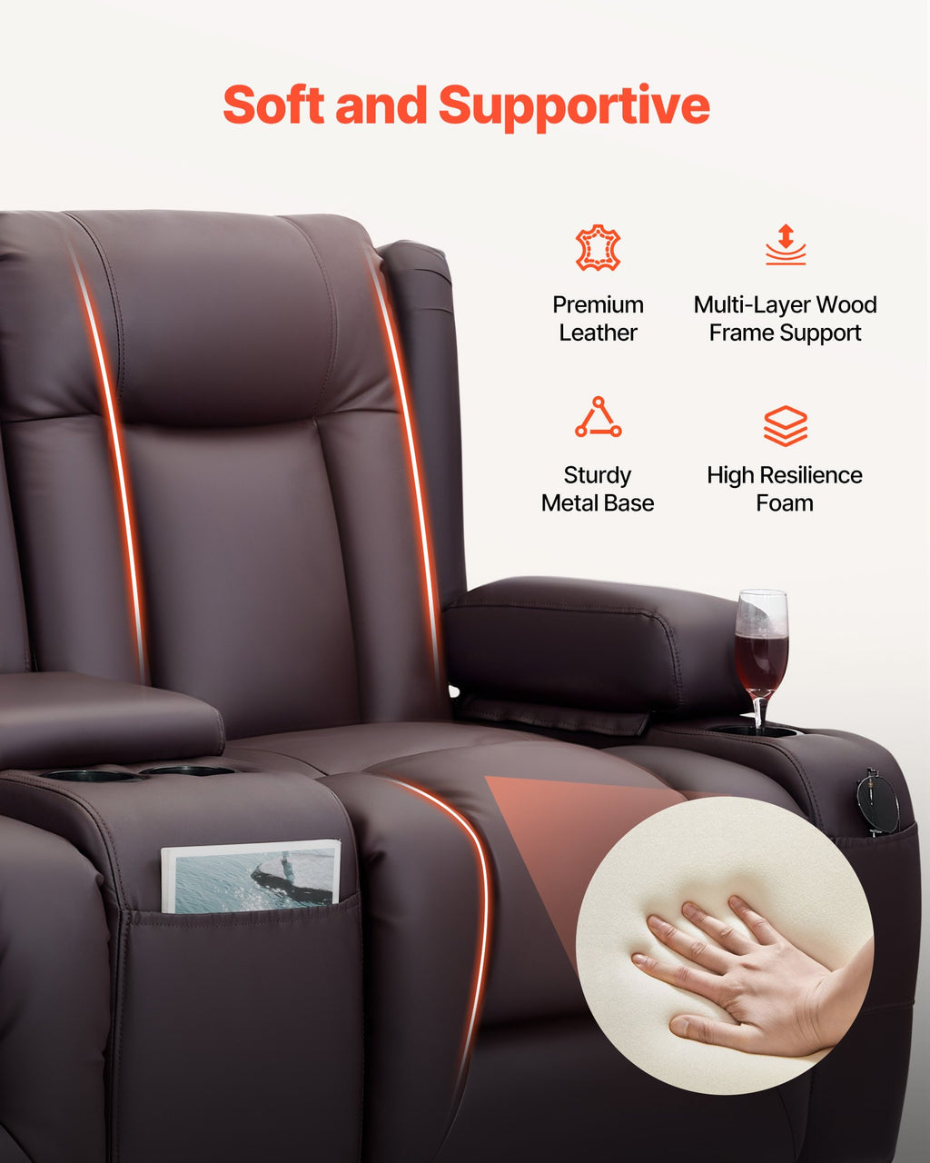 Luxury Massage Recliner Sofa