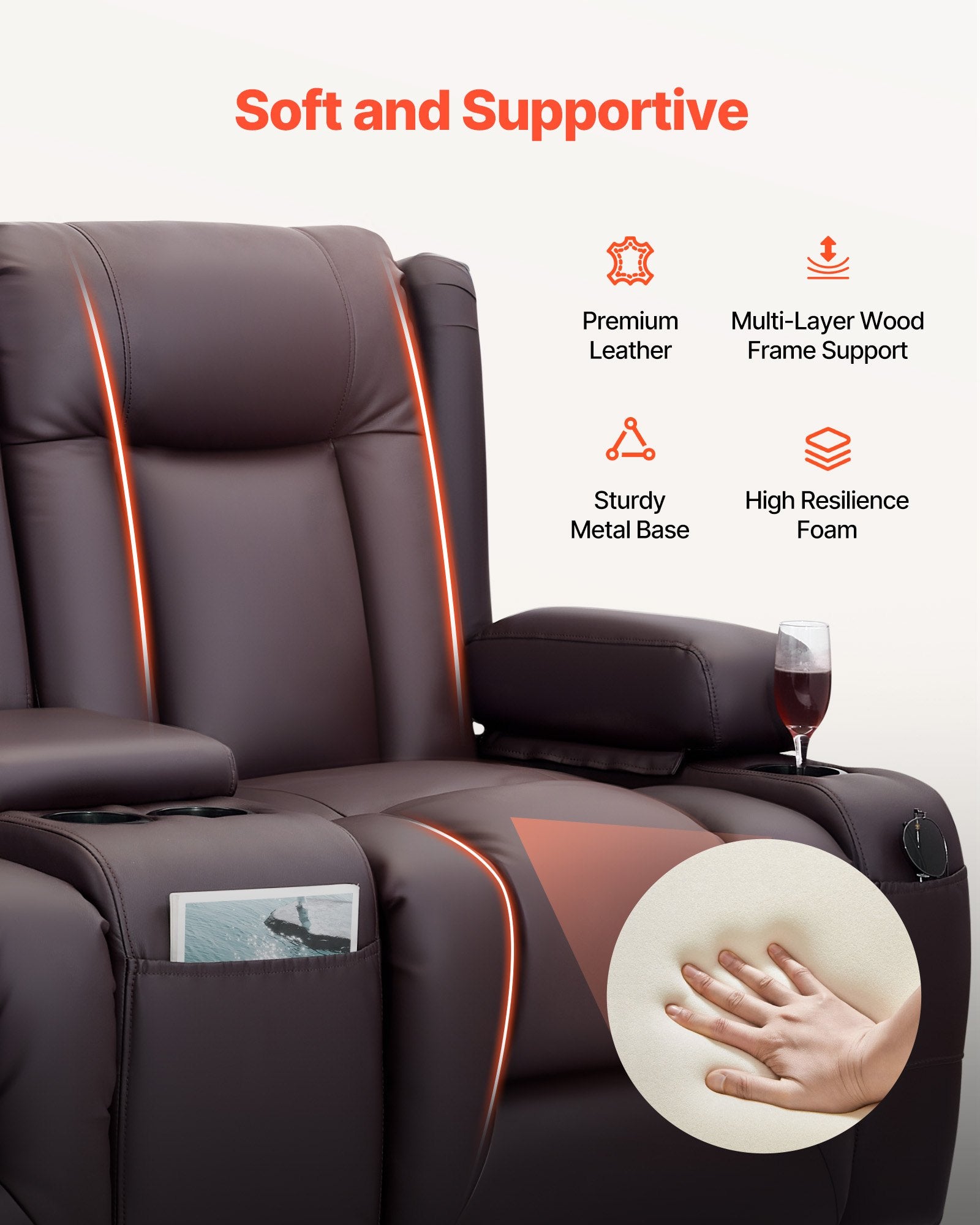 Luxury Massage Recliner Sofa