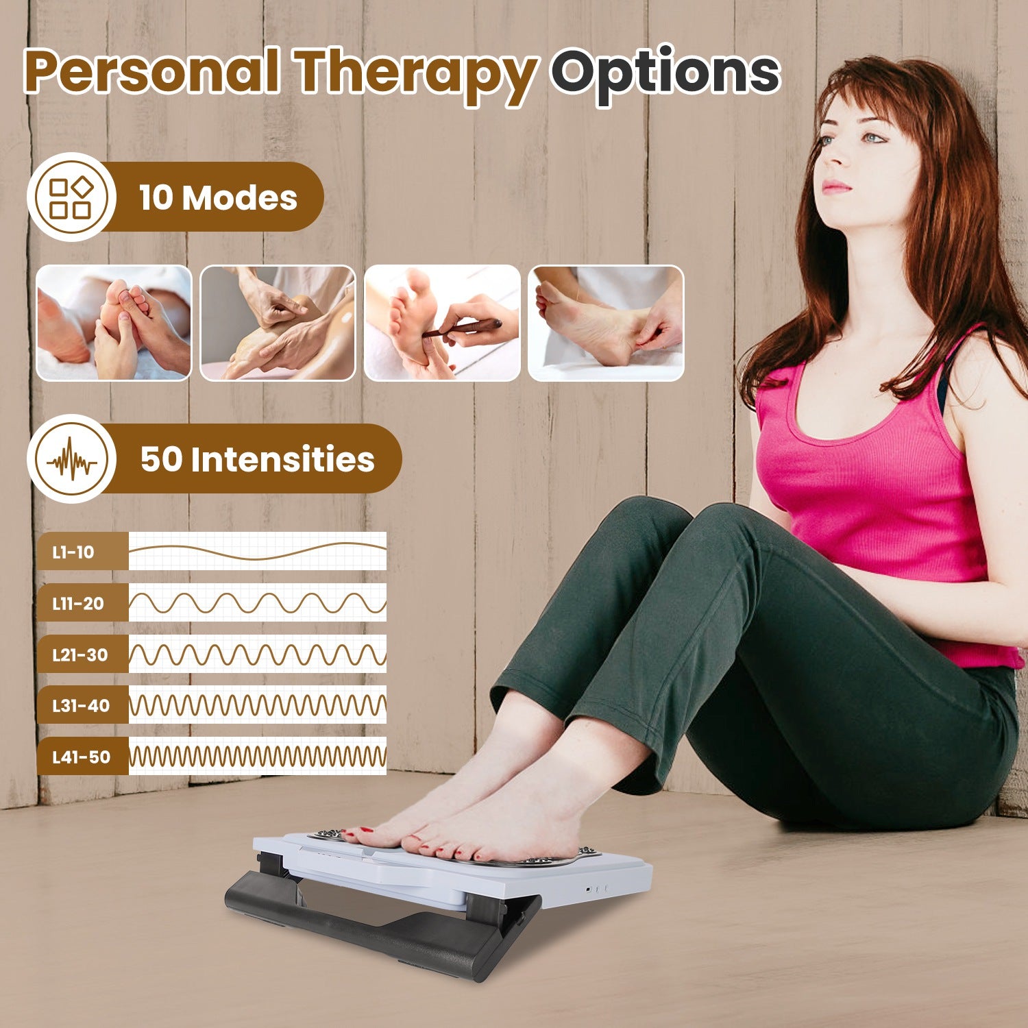 RelaxStep EMS Foot Massager For Circulation And Pain Relief