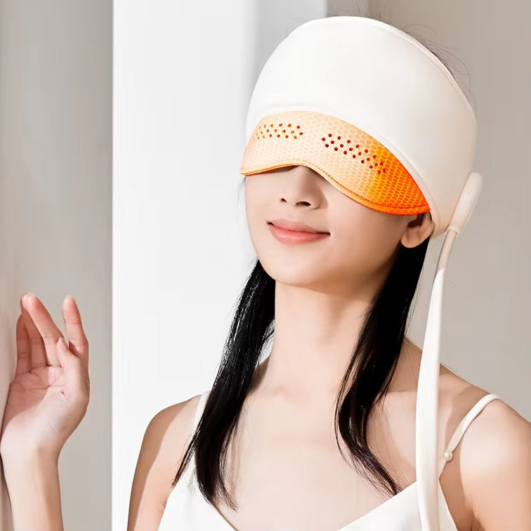 Appareil de massage chauffant pour les yeux et la tête DreamRelax pour un meilleur sommeil 