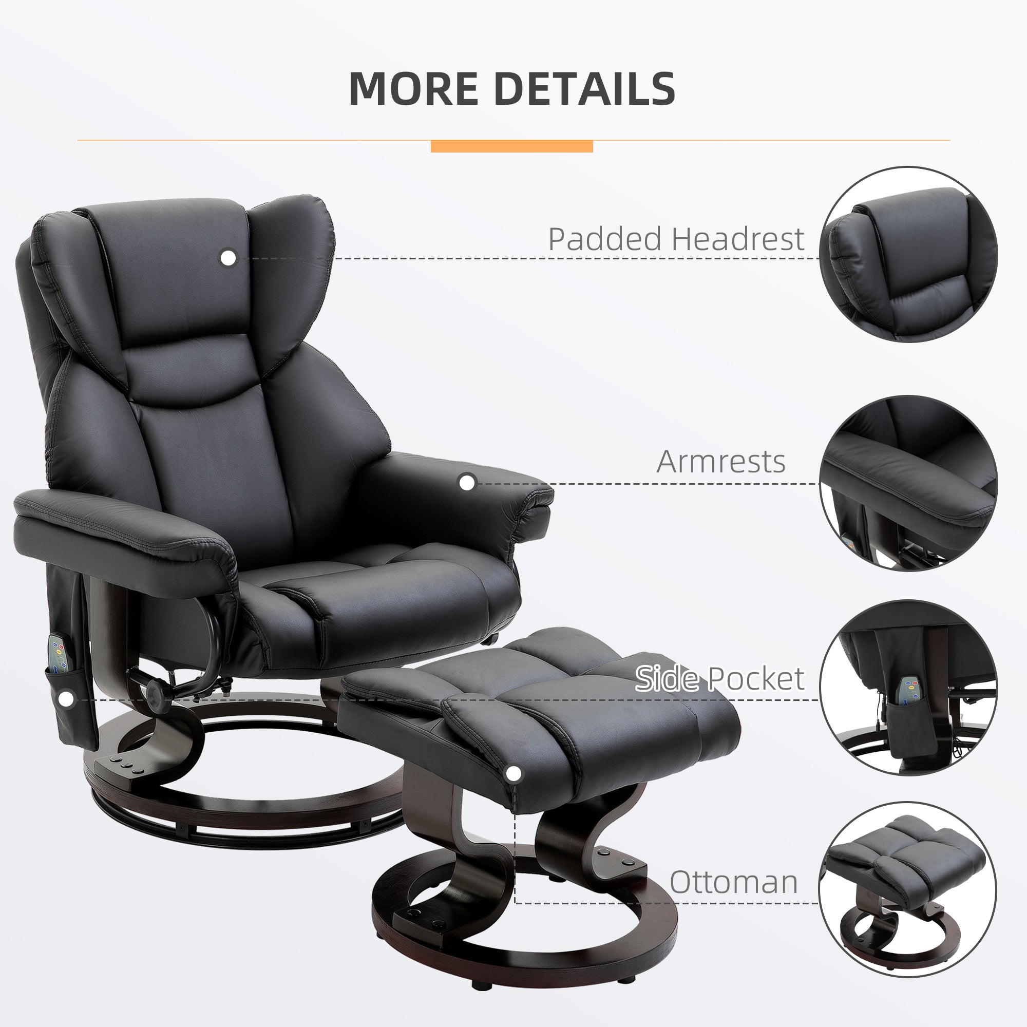 360 Swivel Massage Recliner