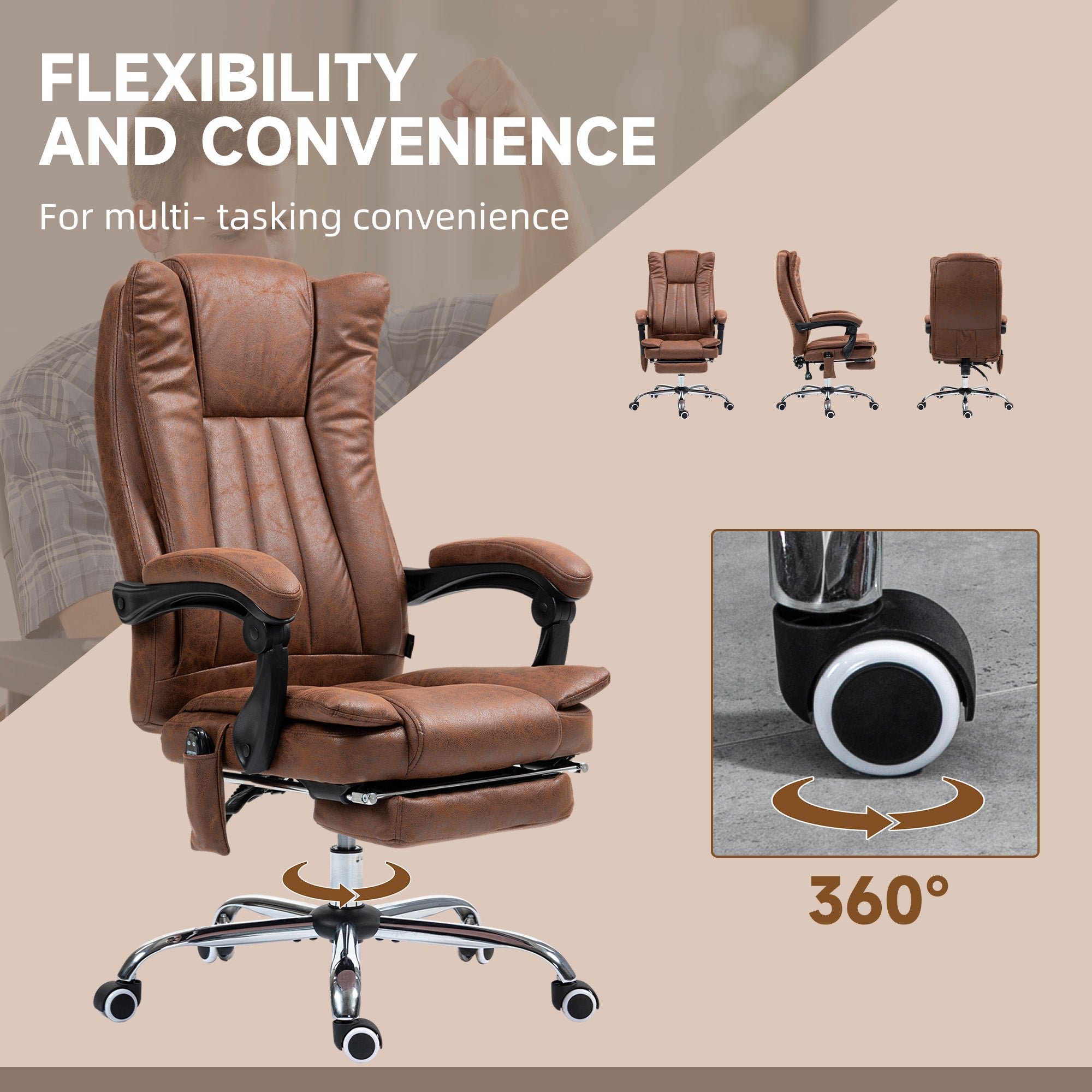 Heated Massage Office Chair