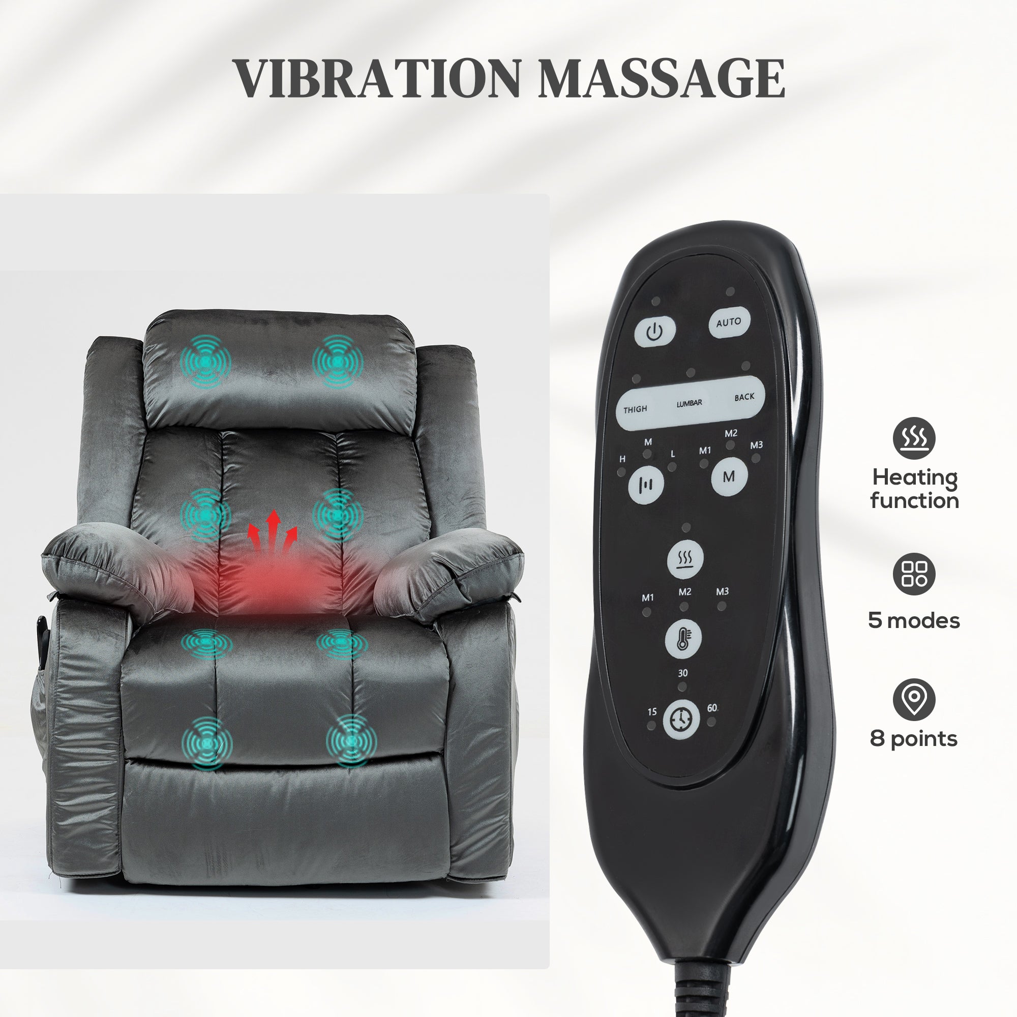 Power Lift Massage Recliner