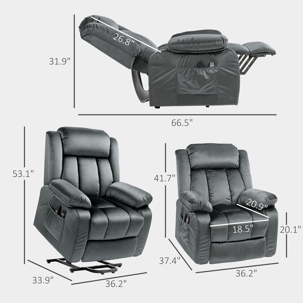 Power Lift Massage Recliner