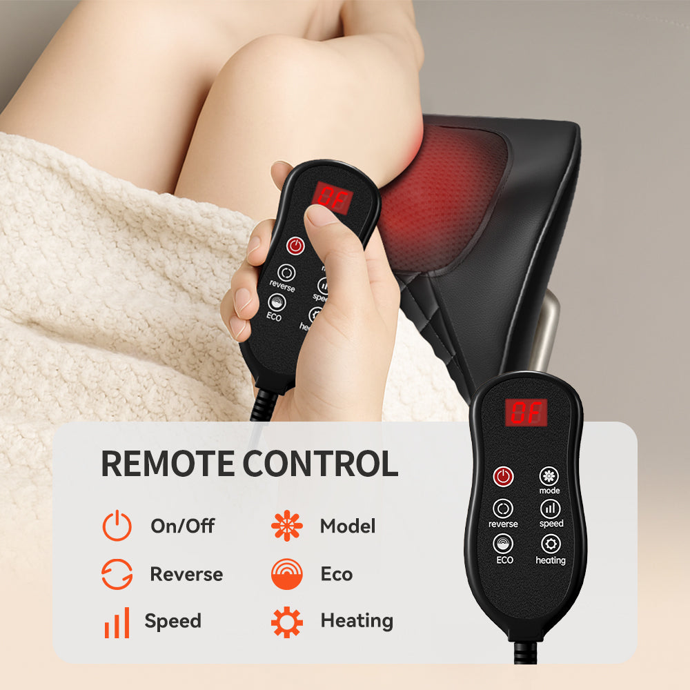 Almohada de masaje cervical con calor NeckRelief para relajación y comodidad.