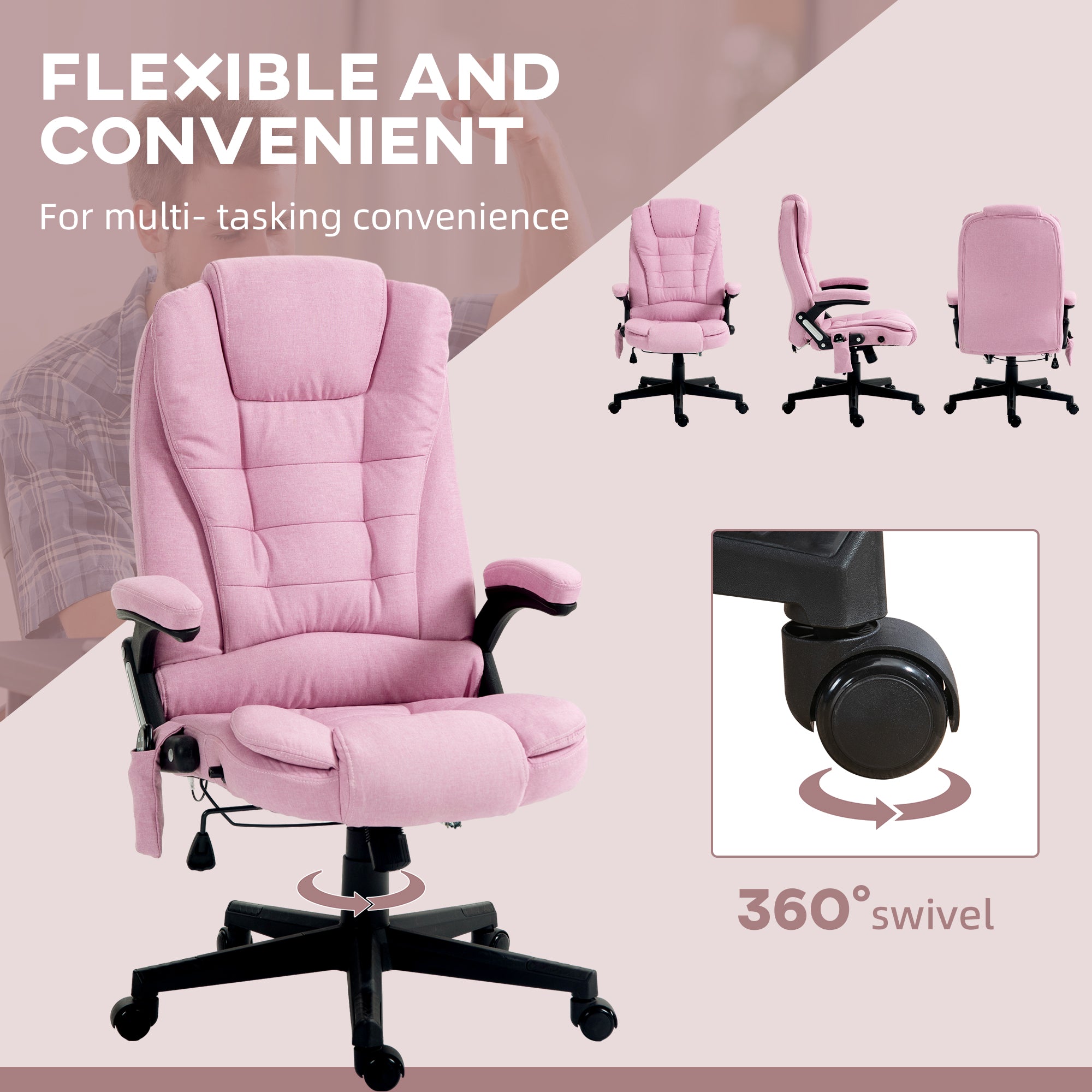 Vibrating Massage Office Chair
