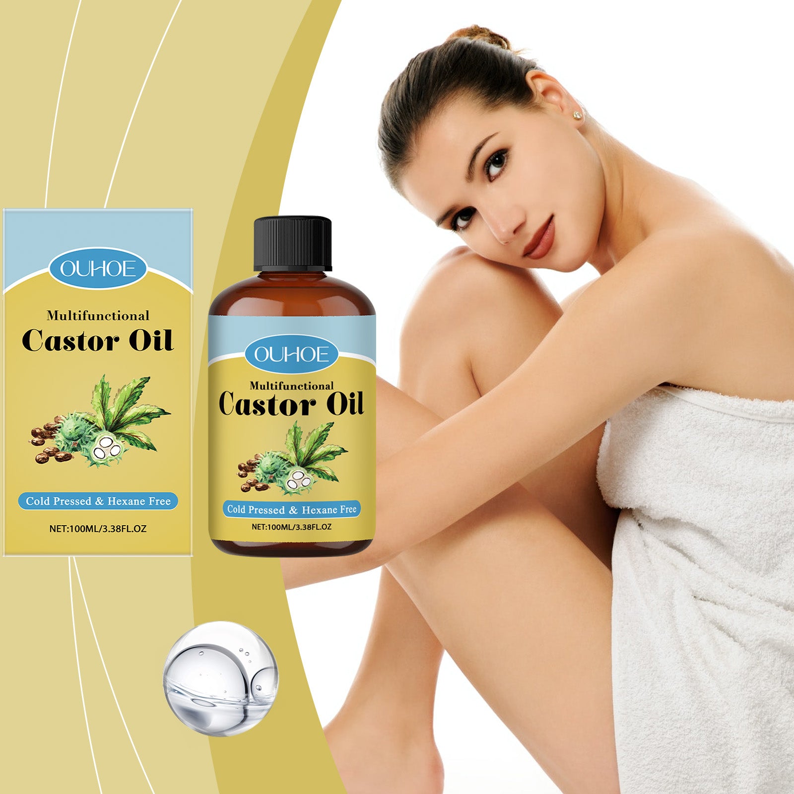 Organic Castor Massage Oil