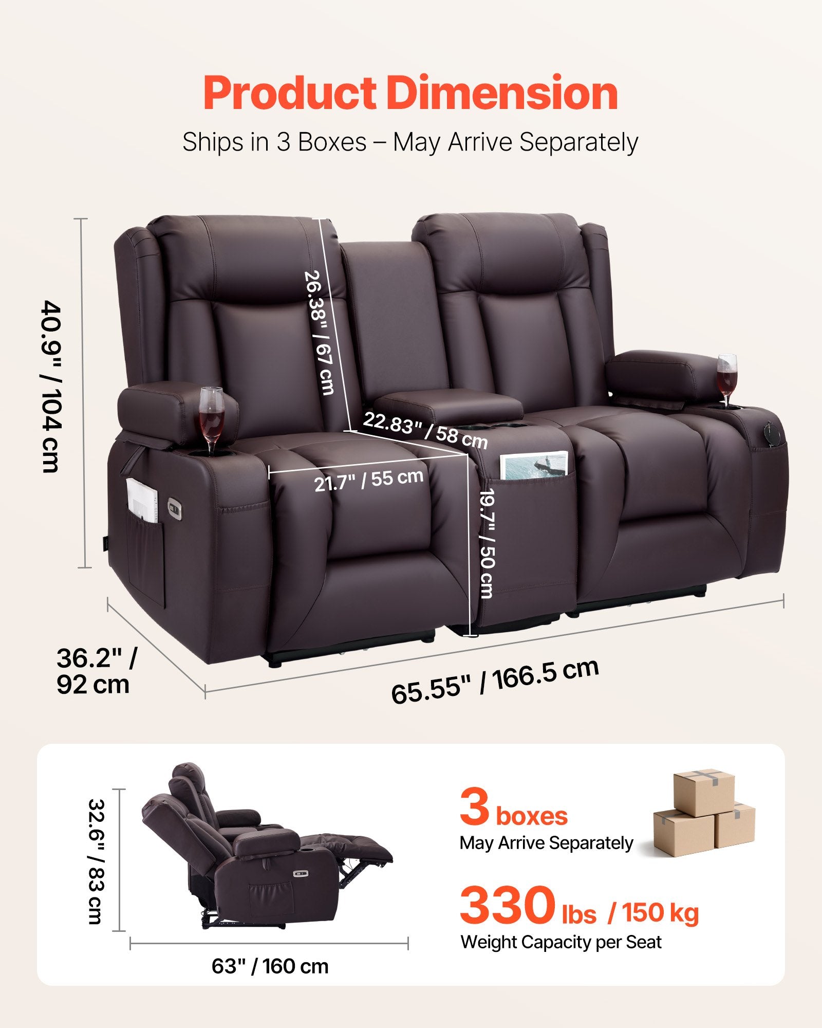 Luxury Massage Recliner Sofa